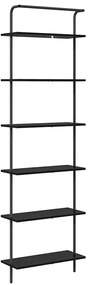 Könyvespolc Musta tammi 60 x 24 x 203 cm Faanyag