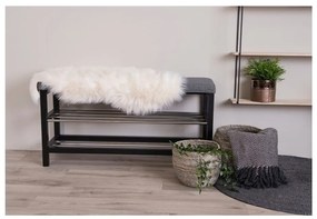 Krémszínű szintetikus szőrme szőnyeg 50x85 cm – House Nordic