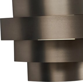 Modern fali lámpa gunmetal LED-del, 3 fokozatban dimmelhető - Lines