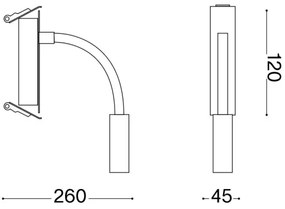 Ideal Lux - LED Rugalmas kislámpa IO LED/3W/230V CRI 90 fehér