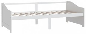 fehér 3 személyes tömör fenyőfa kanapéágy 90 x 200 cm