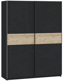 Berno 150 cm. Gardróbszekrény Antracit/Tölgy Színben