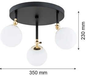 Argon 1436 - Fürdőszobai csillár LATINA 3xE14/40W/230V IP44