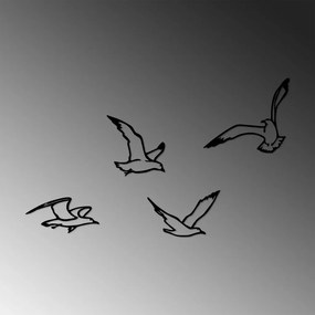 Birds fém fali dekoráció, 19×1,5 cm