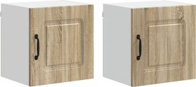 vidaXL Konyhaszekrény Kalmar 2 pcs Sonoma tölgy 40 x 31 x 40 cm