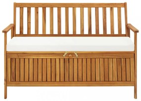 tömör akácfa kerti XL tárolópad 120 x 63 x 84 cm