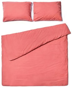 Korall rózsaszín kétszemélyes pamut ágynemű, 200 x 220 cm - Bonami Selection