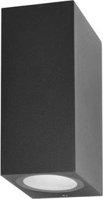 ITALUX OWL-2198-1SQ GENTA Modern Kültéri Fali Lámpa Fekete GU10 IP54