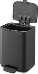 Sötétszürke acél pedálos szemetes 4 l Bo – Brabantia