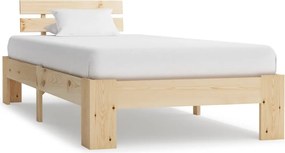 vidaXL tömör fenyőfa ágykeret 100 x 200 cm