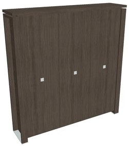 Verno+ magas gardrób 200 x 46 x 210 cm, antracit tölgy
