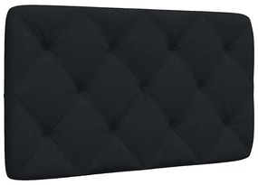 fekete szövet fejtámla párna 80 cm