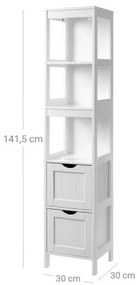 Fehér NORA szekrény