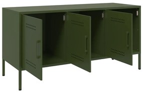 olívazöld acél TV-szekrény 100,5 x 39 x 50,5 cm