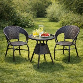 Bistro kerti bútorkészlet, 3 részes