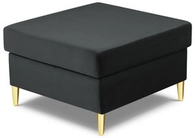 Sötétszürke bársony lábtartó Kyoto – Cosmopolitan Design