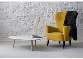 Contrast Pick fehér kőrisfa dohányzóasztal - Ragaba