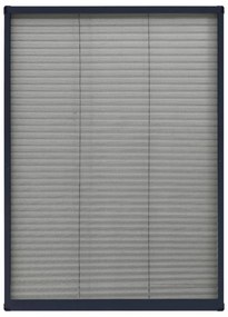 antracitszürke alumínium pliszé ablakszúnyogháló 80 x 120 cm