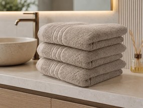 Fürdőlepedő Classic 70 x 140 cm bézs, 100% pamut