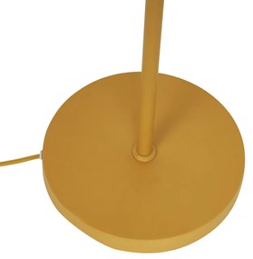 Retro állólámpa mustár sárga matt üveggel - Fedde