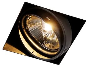 Beépített reflektor fekete GU10 AR111 keret nélküli - Oneon