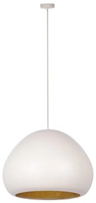 Csillár zsinóron LAVA 1xE27/15W/230V krémes/arany