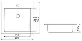 KR-41 kerámia design mosdó