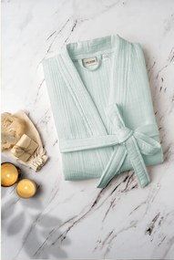 Mentazöld muszlin fürdőköpeny L/XL Kimono – Foutastic