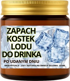 Szója illatgyertya 180 ml Jégkocka illat egy sikeres nap után