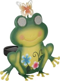 Globo 36332F Solar lámpa, fém, matt zöld, többszínű, matt fekete műanyag, kapcsolóval, AAA 300mAh 1.2V elemmel, IP44, HxSzxM: 215x80x220mm, tartozék: 104x 0.06W 3V LED, 3000K