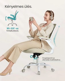 Ergonomikus irodai szék zabpehely-bézs színben