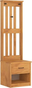 vidaXL SANDNES tömör fenyőfa előszobafa 45x40x159,5 cm