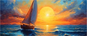 Kép - Vitorlások (120x50 cm)