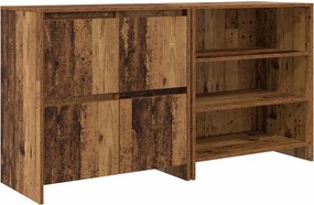vidaXL Széf 2 pcs Öreg fa 70 x 41 x 75 cm Faanyag