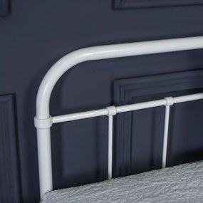 Fehér Fém Ágykeret 120x200 cm PABLO