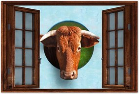 Poszter 60x40 Szarvas tekintet Kék