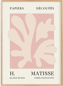Poszter 50x70 Henri Matisse Rózsaszín organikus forma Berggruen 1953 Papír