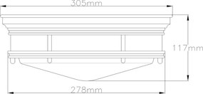 Quintiesse HADRIAN QN-HADRIAN-FS-BR-OPAL Süllyesztett mennyezeti lámpa 2x40W/E27 IP44