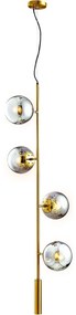 Csillár zsinóron 4xE27/10W/230V arany