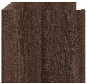barna tölgy színű szerelt fa fali polc 100 x 35 x 30,5 cm