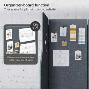 akusztikus falpanel SADIE Carbon Fog 280/145 cm