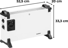 Mistral elektromos fűtőtest 750W / 2000W