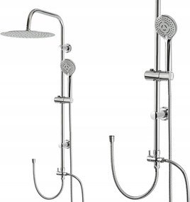 Zuhanyszett Zuhanyoszlop Csaptelep Nélkül Nagy Esőztetővel 30CM