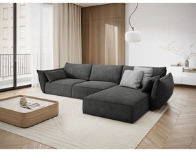 Szürke sarokkanapé (jobb oldali) Vanda – Mazzini Sofas