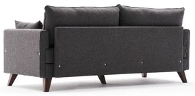 Antracitszürke kinyitható kanapé 208 cm Bella – Balcab Home