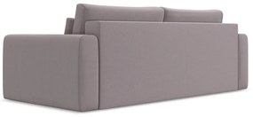 Levendula színű bársony kinyitható-tárolóhelyes kanapé 238 cm Kapua – Makamii