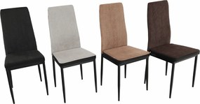 Étkező szék, sotétszürke/fekete, ENRA