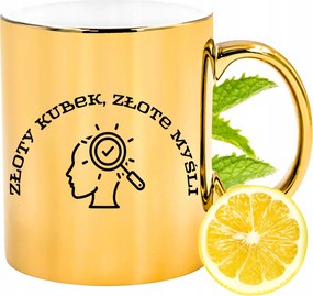 Arany Bögre Csillogó Arany Gondolatok Ajándék Nyomtatott Fotóval