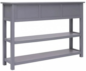 szürke tömör császárfa tálalószekrény 108 x 30 x 76 cm