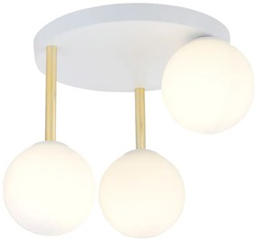 EMIBIG 1261-3 DOLCE Glamour Mennyezeti Lámpa Fehér, Arany E14 IP20